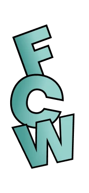 Vertical text decoration for the about us section